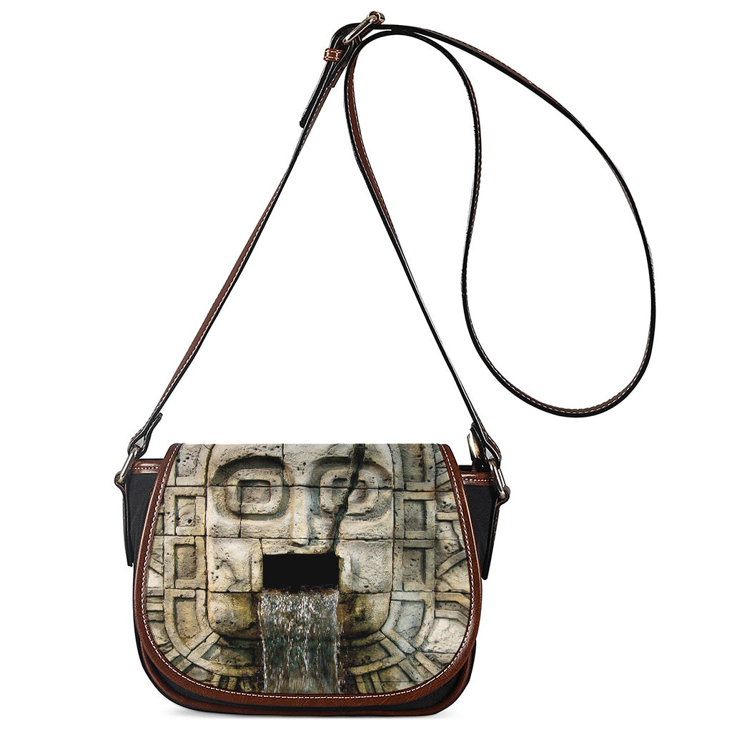 Mayan Stone Print Saddle Bag