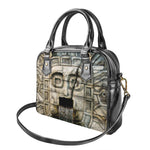 Mayan Stone Print Shoulder Handbag