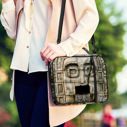 Mayan Stone Print Shoulder Strap Bible Bag