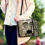 Mayan Stone Print Shoulder Strap Bible Bag
