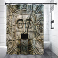 Mayan Stone Print Shower Curtain