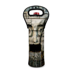 Mayan Stone Print Single Neoprene Wine Tote