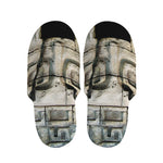 Mayan Stone Print Slippers