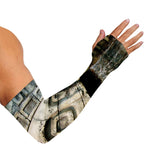 Mayan Stone Print Sun Protection Arm Sleeves