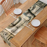 Mayan Stone Print Table Runner