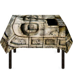 Mayan Stone Print Tablecloth