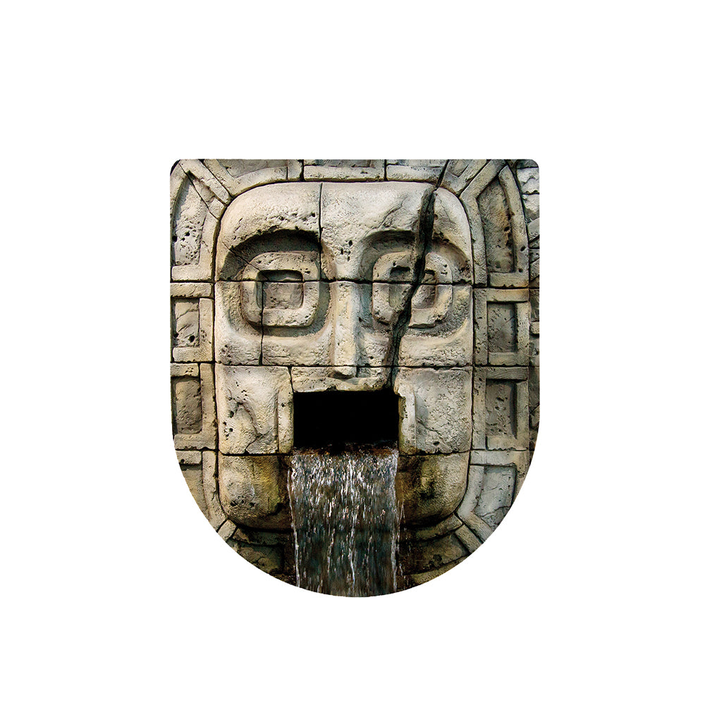 Mayan Stone Print Toilet Lid Cover
