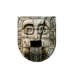 Mayan Stone Print Toilet Lid Cover