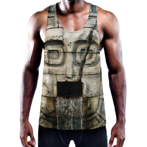 Mayan Stone Print Training Tank Top