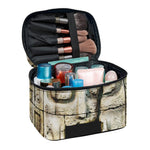 Mayan Stone Print Travel Makeup Bag