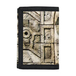 Mayan Stone Print Trifold Wallet
