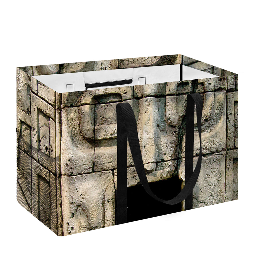 Mayan Stone Print Utility Tote Bag