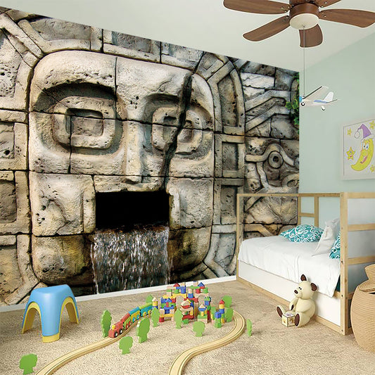 Mayan Stone Print Wall Sticker