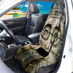 Mayan Stone Print Waterproof Car Seat Cover
