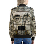 Mayan Stone Print Women's Bomber Jacket