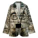 Mayan Stone Print Women's Cotton Blazer