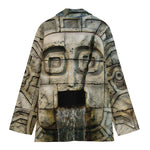Mayan Stone Print Women's Cotton Blazer