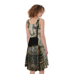 Mayan Stone Print Women's Sleeveless Dress