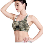 Mayan Stone Print Women's Sports Bra