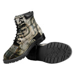 Mayan Stone Print Work Boots