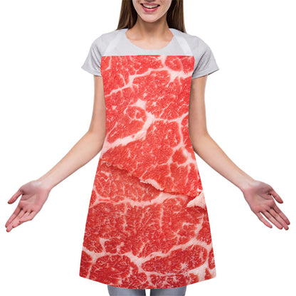 Meat Print Adjustable Apron