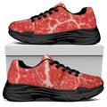 Meat Print Black Chunky Shoes
