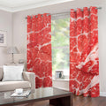 Meat Print Dimout Grommet Curtains
