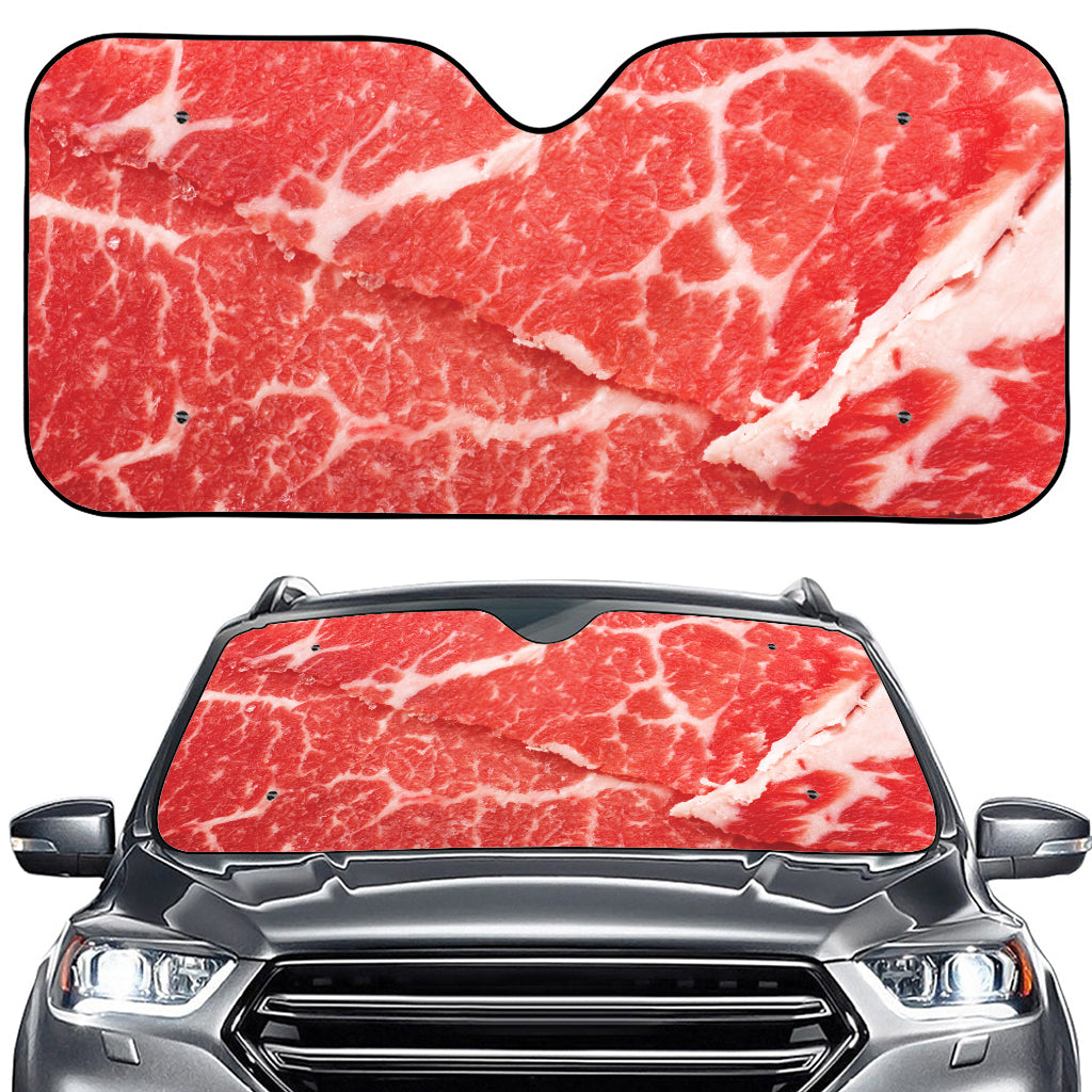 Meat Print Car Windshield Sun Shade