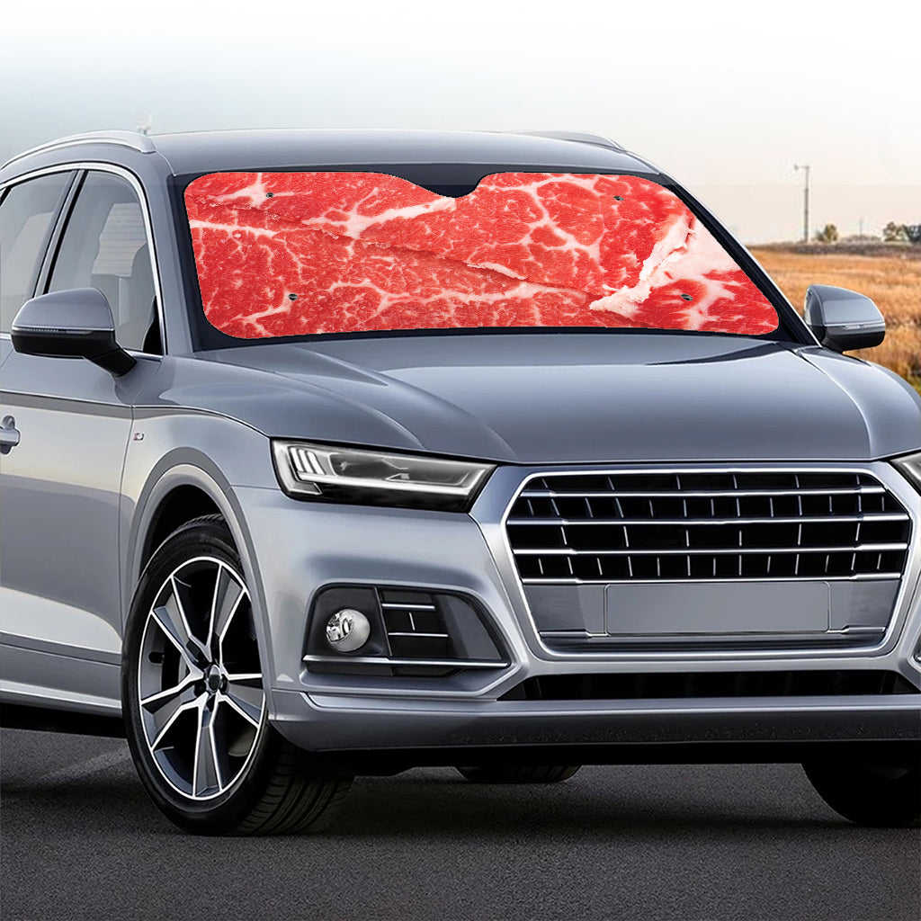 Meat Print Car Windshield Sun Shade