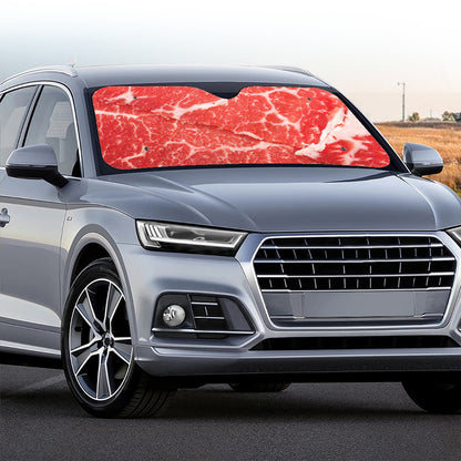 Meat Print Car Windshield Sun Shade