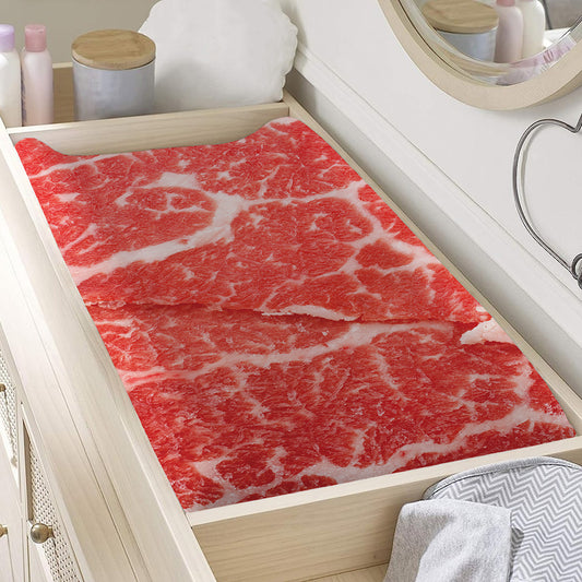 Meat Print Changing Pad Cover