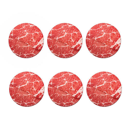 Meat Print Coaster Set
