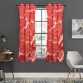 Meat Print Grommet Curtain Panels