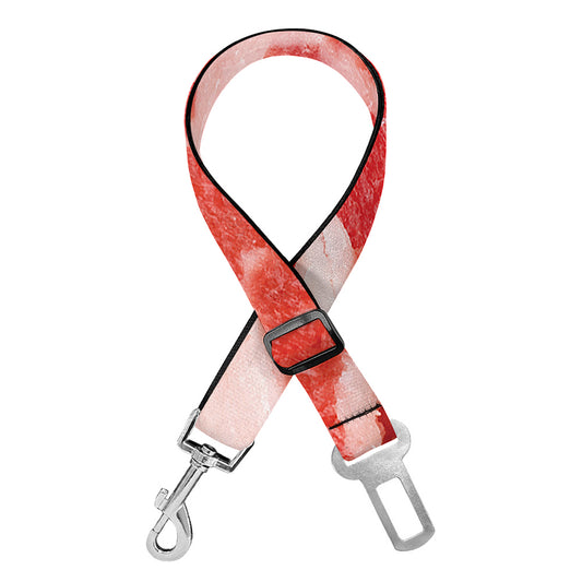 Meat Print Dog Seat Belt