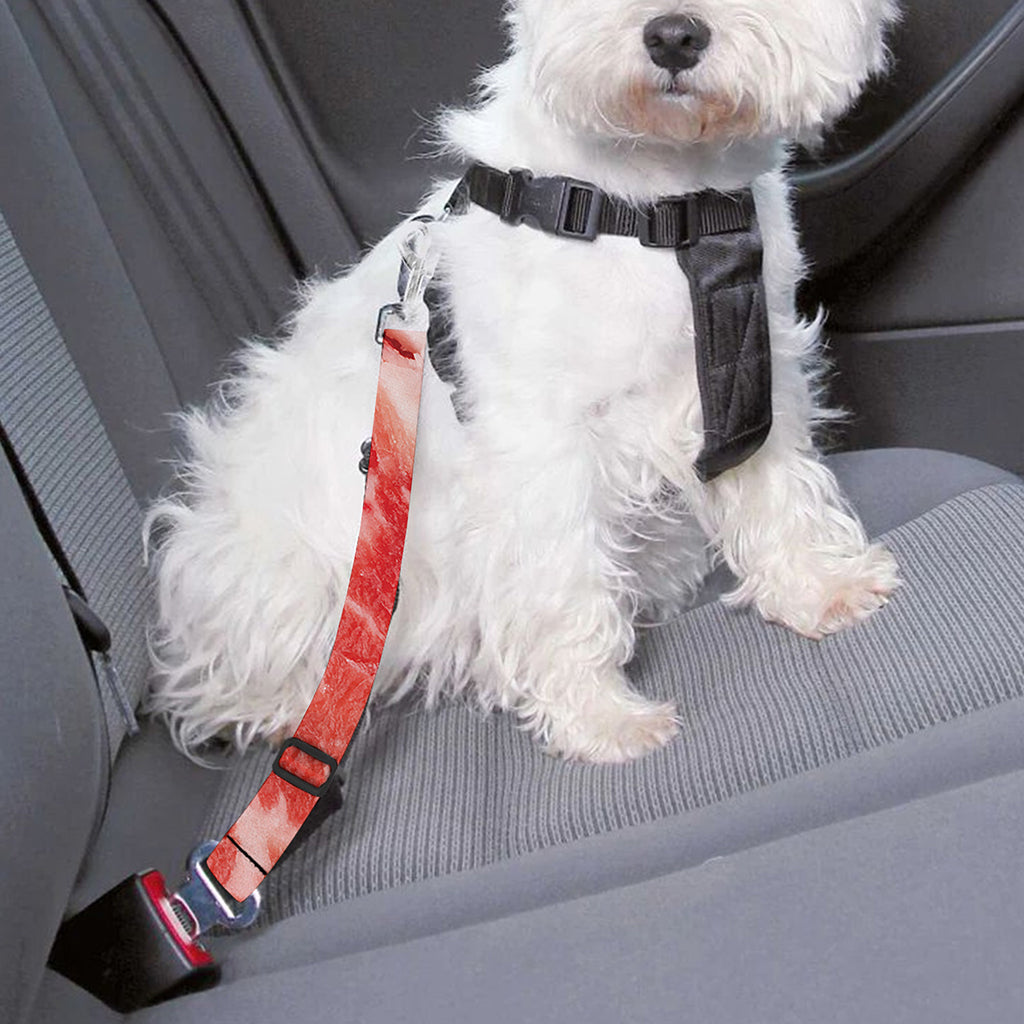 Meat Print Dog Seat Belt