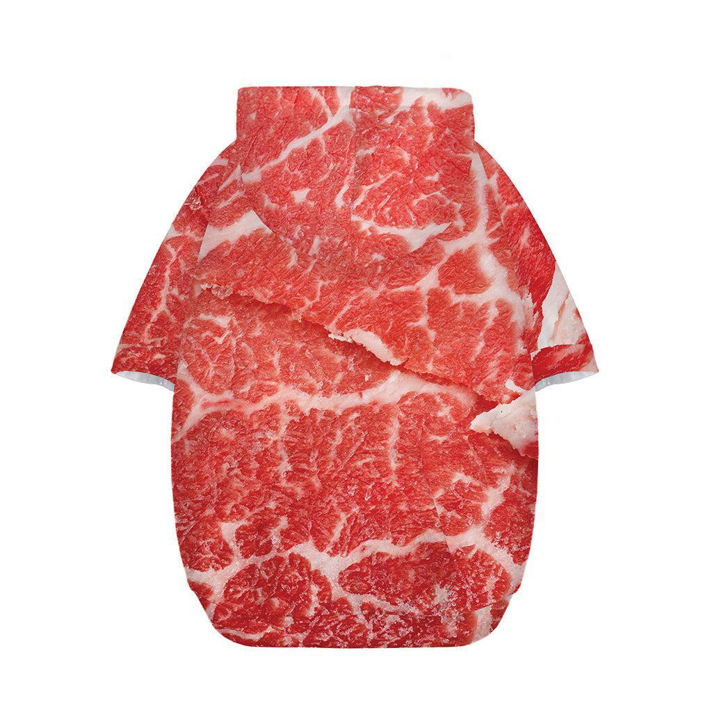 Meat Print Dog Zip Up Hoodie