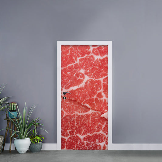 Meat Print Door Sticker