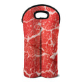 Meat Print Double Neoprene Wine Tote