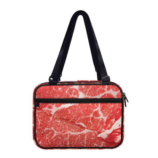 Meat Print Double Strap Bible Bag