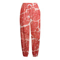 Meat Print Fleece Lined Knit Pants