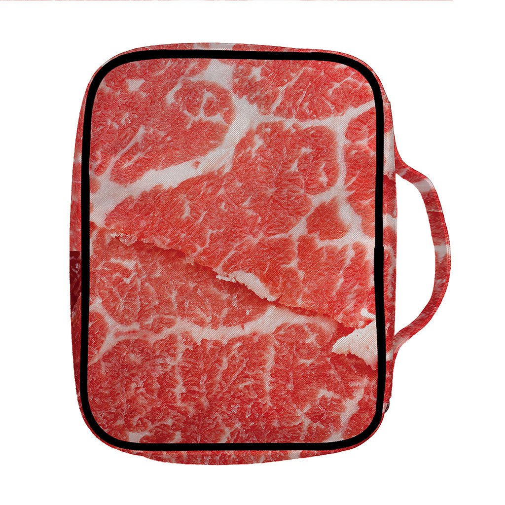 Meat Print Front Pocket Bible Bag