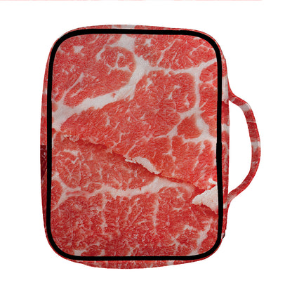 Meat Print Front Pocket Bible Bag