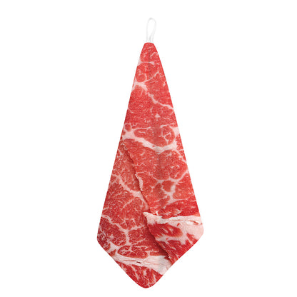 Meat Print Hand Towel