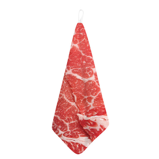 Meat Print Hand Towel