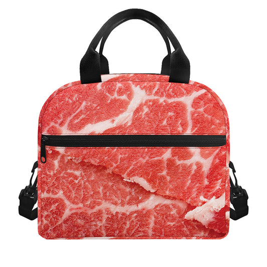 Meat Print Insulated Lunch Bag