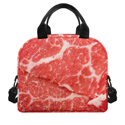 Meat Print Insulated Lunch Bag