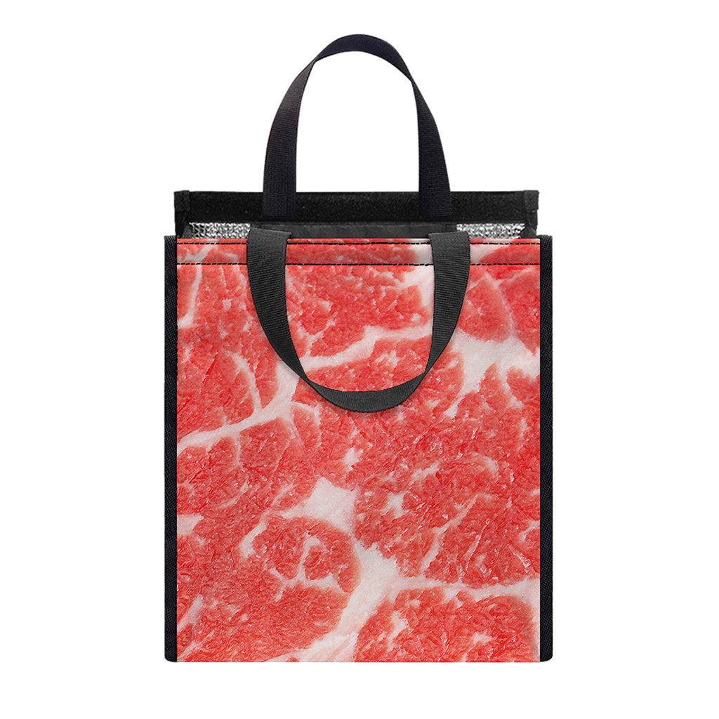 Meat Print Insulated Lunch Tote