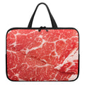 Meat Print Laptop Sleeve With Handle