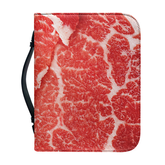 Meat Print Leather Bible Cover