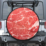 Meat Print Leather Spare Tire Cover